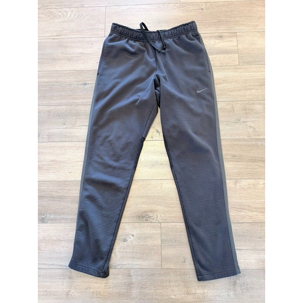 Nike Pro Training Therma Fit Mens L Woven Drawstring Jogger 624861-010 Black